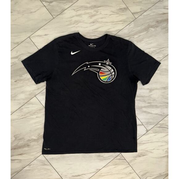 Nike Orlando Magic NBA Basketball Dri-Fit T-Shirt Men's XL Black Short Sleeve - Picture 1 of 4